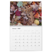 Gestorven bladeren najaarkalender kalender (Jan 2027)