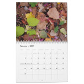 Gestorven bladeren najaarkalender kalender (Feb 2027)