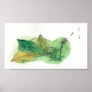 Gestorven bladeren poster