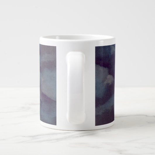 Gestorven, maar niet vergeten, rook- en tornvlag grote koffiekop (Achterkant)