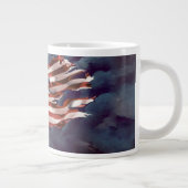 Gestorven, maar niet vergeten, rook- en tornvlag grote koffiekop (Rechts)