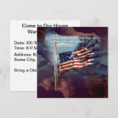 Gestorven, maar niet vergeten, rook- en tornvlag kaart (Voorkant / Achterkant)