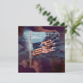 Gestorven, maar niet vergeten, rook- en tornvlag kaart (Staand voorkant)