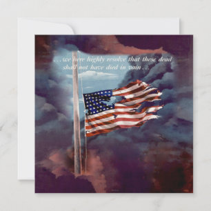 Gestorven, maar niet vergeten, rook- en tornvlag kaart