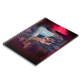 Gestorven, maar niet vergeten, rook- en tornvlag notitieboek (Linkerzijde)