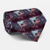 Gestorven, maar niet vergeten, rook- en tornvlag stropdas (Opgerold)