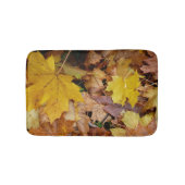 Gestorven Maple laat Yellow Autumn Natuur Badmat (Voorkant)