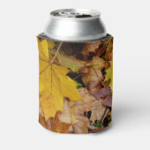 Gestorven Maple laat Yellow Autumn Natuur Blikjeskoeler (Blikje Achterkant)