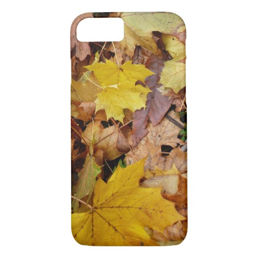 Gestorven Maple laat Yellow Autumn Natuur Case-Mate iPhone Case (Achterkant)