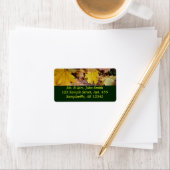 Gestorven Maple laat Yellow Autumn Natuur Etiket (Insitu)