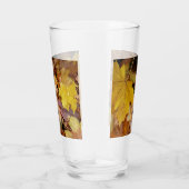 Gestorven Maple laat Yellow Autumn Natuur Glas (Rechts)