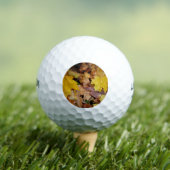 Gestorven Maple laat Yellow Autumn Natuur Golfballen (Insitu Shirt)