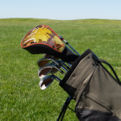 Gestorven Maple laat Yellow Autumn Natuur Golfheadcover (Insitu)