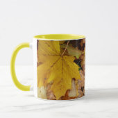 Gestorven Maple laat Yellow Autumn Natuur Mok (Links)