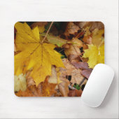Gestorven Maple laat Yellow Autumn Natuur Muismat (Met muis)