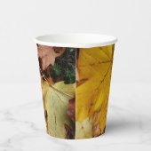 Gestorven Maple laat Yellow Autumn Natuur Papieren Bekers (Rechts)