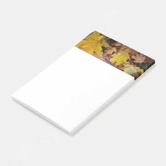 Gestorven Maple laat Yellow Autumn Natuur Post-it® Notes (Schuin)