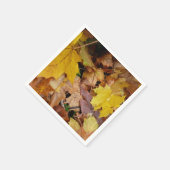 Gestorven Maple laat Yellow Autumn Natuur Servetten (Hoek)