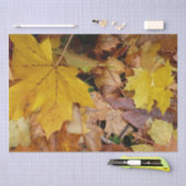 Gestorven Maple laat Yellow Autumn Natuur Tissuepapier (Craft)