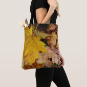 Gestorven Maple laat Yellow Autumn Natuur Tote Bag (Dichtbij)