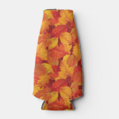 Gestorven natte bladeren. Nachtelijke achtergrond Flesjeskoeler (Voorkant)