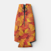 Gestorven natte bladeren. Nachtelijke achtergrond Flesjeskoeler (Achterkant)