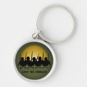 Gestorven soldaten Sleutelhanger Lest We vergeten