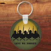 Gestorven soldaten Sleutelhanger Lest We vergeten (Voorkant)