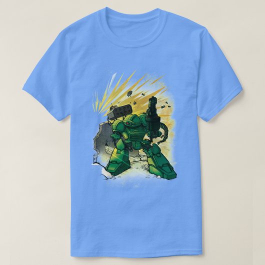 gestraald mech t-shirt (Design voorkant)
