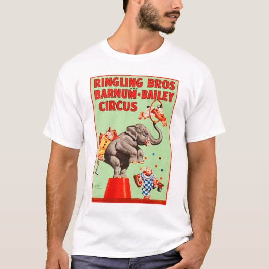 GESTRAINDE DIEREN Ringling Bros Barnum Bailey Circ T-shirt (Voorkant)