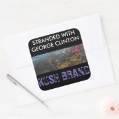 GESTRAND BIJ GEORGE CLINTON KUSH VIERKANTE STICKER (Envelop)