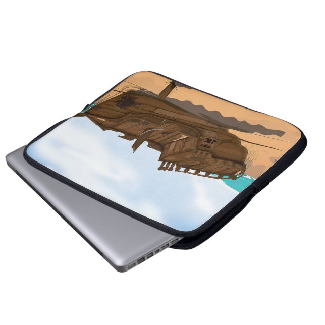 Gestrand wrak laptop sleeve (Voorkant onderkant)