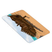 Gestrand wrak magneet (Rechterzijde)