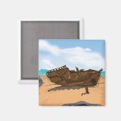 Gestrand Wrak Magneet (Voorkant / Achterkant)