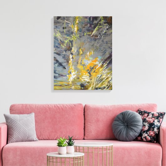 Gestrande boot canvas afdruk (Insitu (Woonkamer))