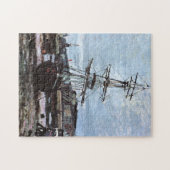 Gestrande boot in Fecamp Monet Fine Art Legpuzzel (Horizontaal)