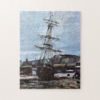 Gestrande boot in Fecamp Monet Fine Art Legpuzzel