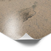 Gestrande boot op een zandstrand | AI-gegenereerde Foto Afdruk (Hoek)