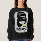 Gestrande Dispatcher Leven Moeder Messy Haar Bun M Trui (Voorkant)