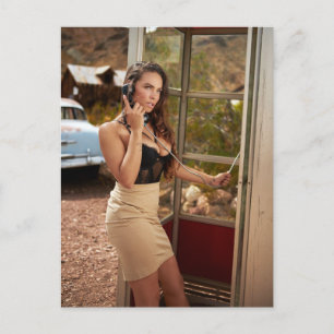 Gestrande schoonheid op Route 66 foto Briefkaart