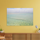 Gestrande Zandige Kust Landschap Reis Foto Canvas Afdruk (Insitu (Woonkamer))