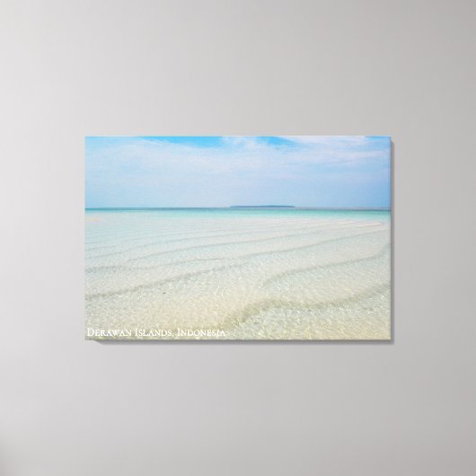 Gestrande Zandige Strandkust Landschaps Reis Foto Canvas Afdruk (Voorkant)