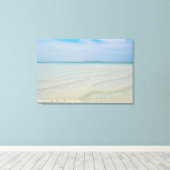 Gestrande Zandige Strandkust Landschaps Reis Foto Canvas Afdruk (Insitu (Houten vloer))