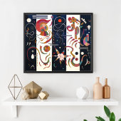 Gestreefd door Wassily Kandinsky Poster