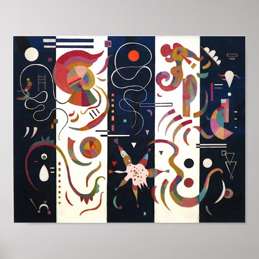 Gestreefd door Wassily Kandinsky Poster (Voorkant)