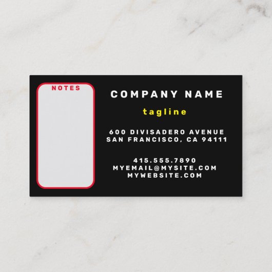 Gestreept Abstract rood zwart Collectie Visitekaartje (Achterkant)