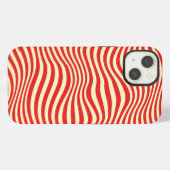 Gestreept achtergrond iPhone hoesje (Achterkant horizontaal)