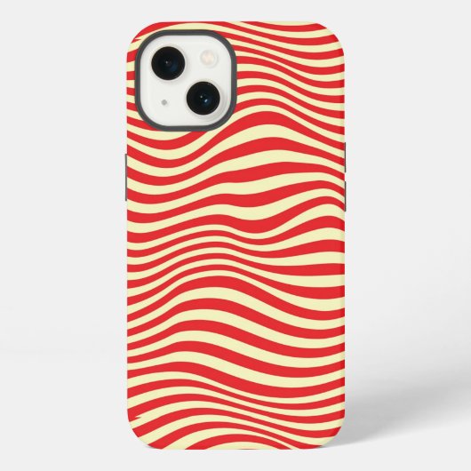 Gestreept achtergrond iPhone hoesje (Achterkant)