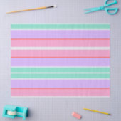 Gestreept Anjer Roze, Mauve en Robins Ei Blauw Tissuepapier (Craft)