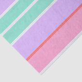 Gestreept Anjer Roze, Mauve en Robins Ei Blauw Tissuepapier (Detail)